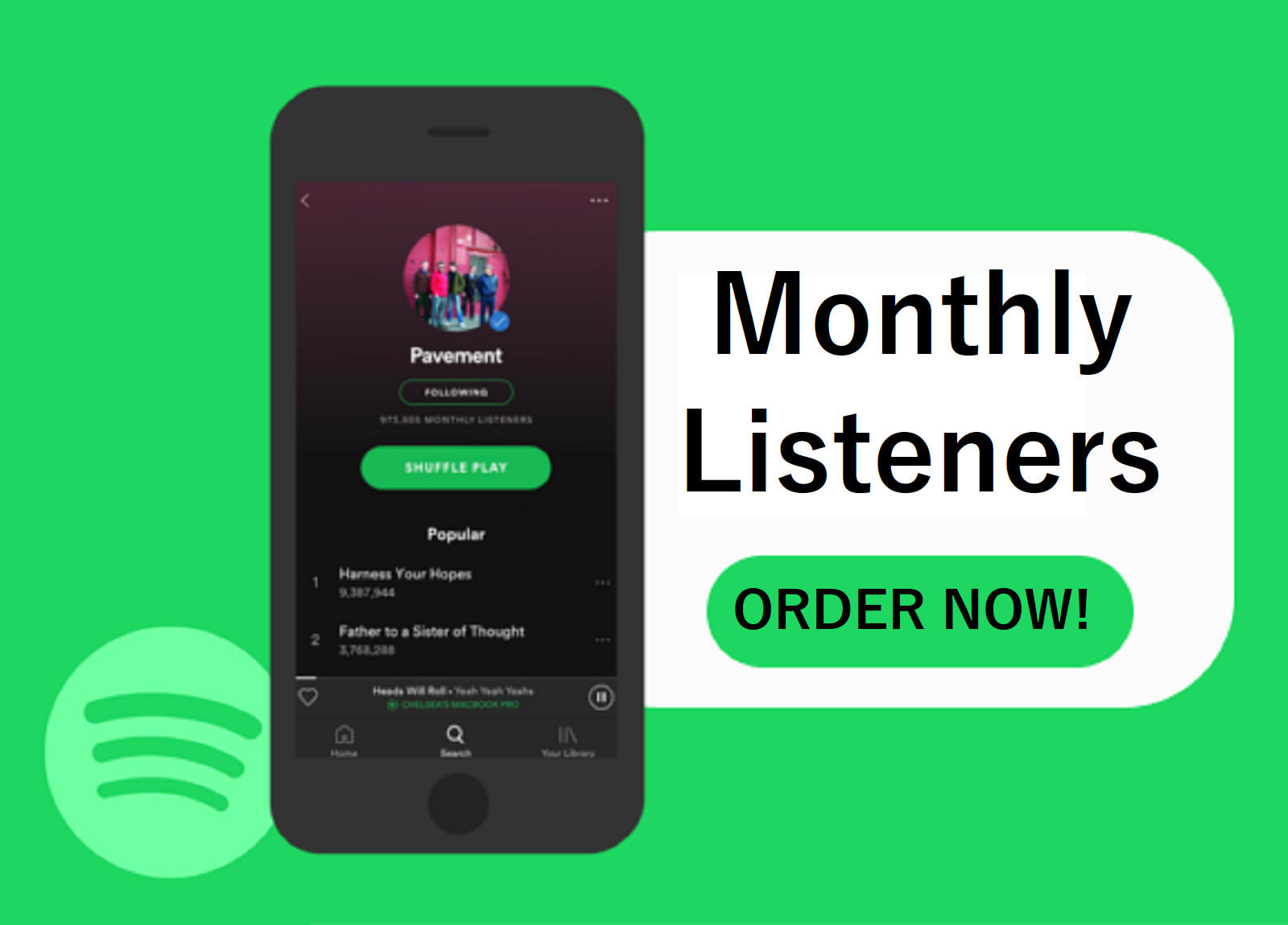 Spotify monthly listeners